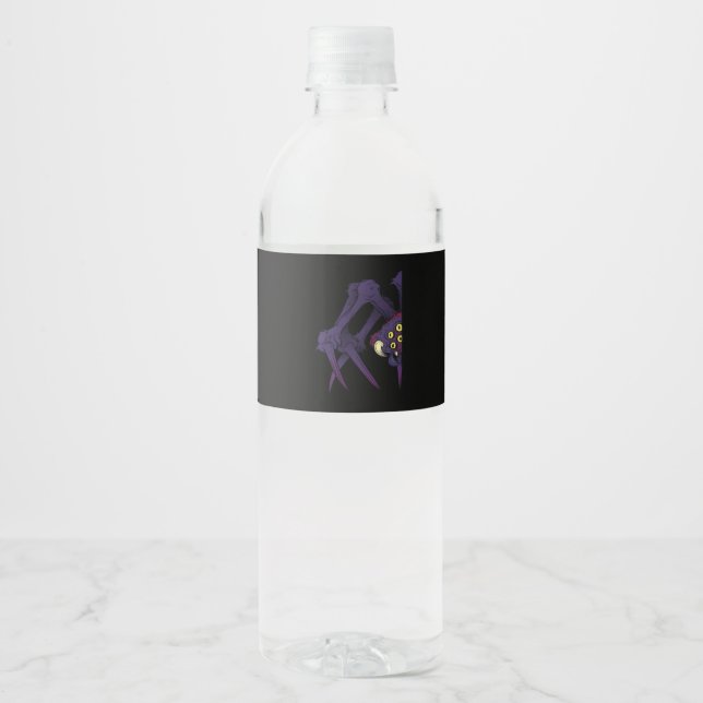 Peekabo Spider Water Bottle Label (Front)