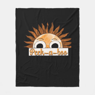 Peekabo Sunshine Fleece Blanket