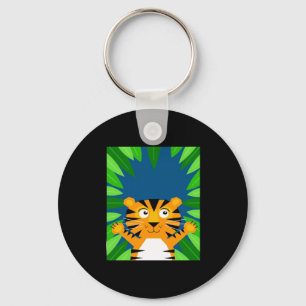 Peekabo Tiger Key Ring
