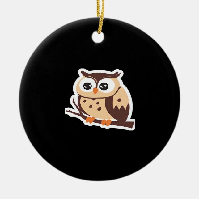 Peekabo Viral Halloween Ceramic Ornament (Front)