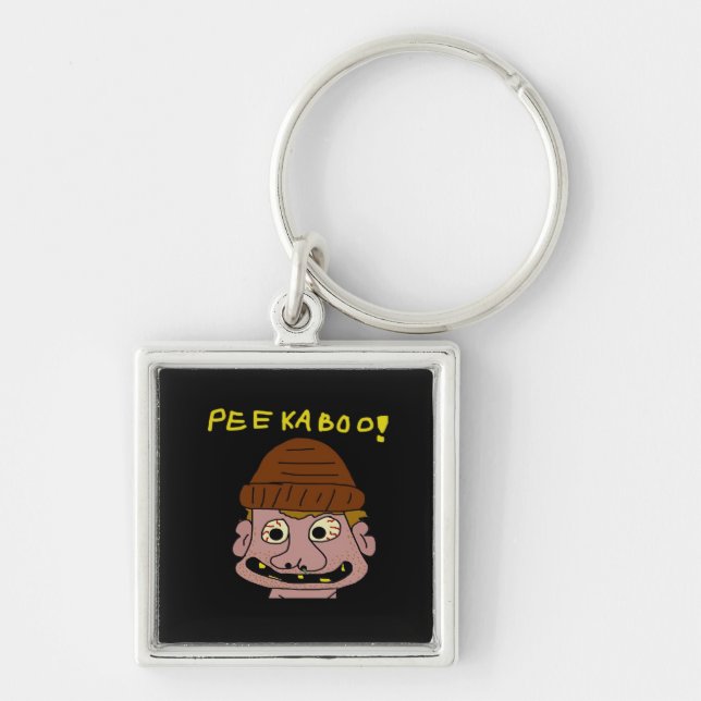 Peekabo Weird Man Key Ring (Front)