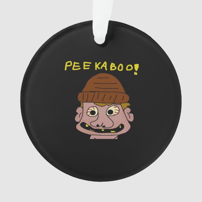 Peekabo Weird Man Ornament (Front)