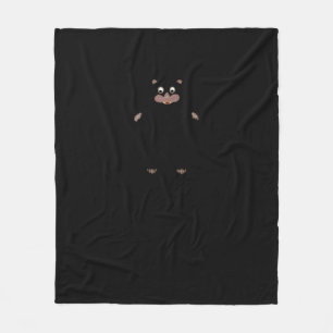 Peekabo (White) Fleece Blanket