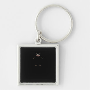 Peekabo (White) Key Ring