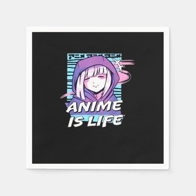 Peekaboo Anime Funny Napkin (Front)