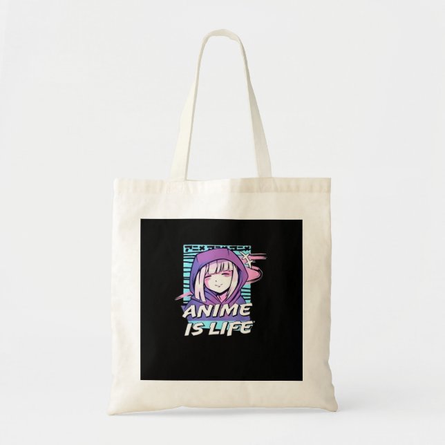 Peekaboo Anime Funny Tote Bag (Front)