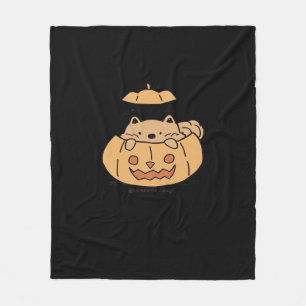 Peekaboo Autumn Vibes Fleece Blanket