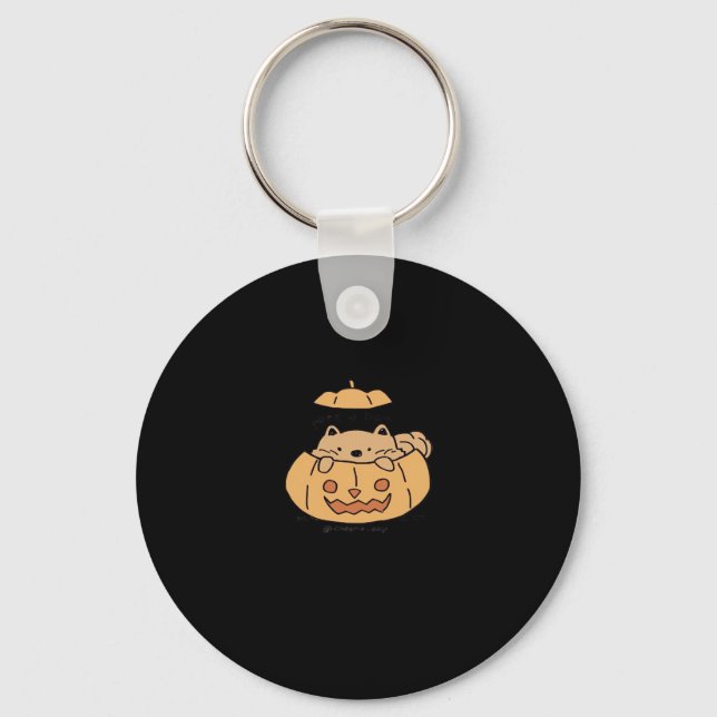 Peekaboo Autumn Vibes Key Ring (Front)