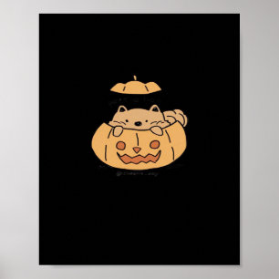 Peekaboo Autumn Vibes Poster