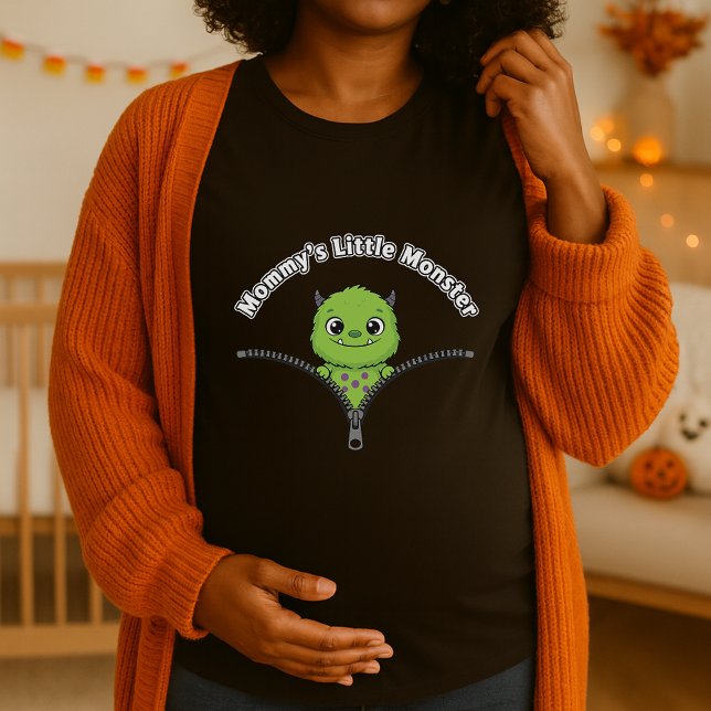 Peekaboo Baby Monster Maternity Halloween T-Shirt (Creator Uploaded)