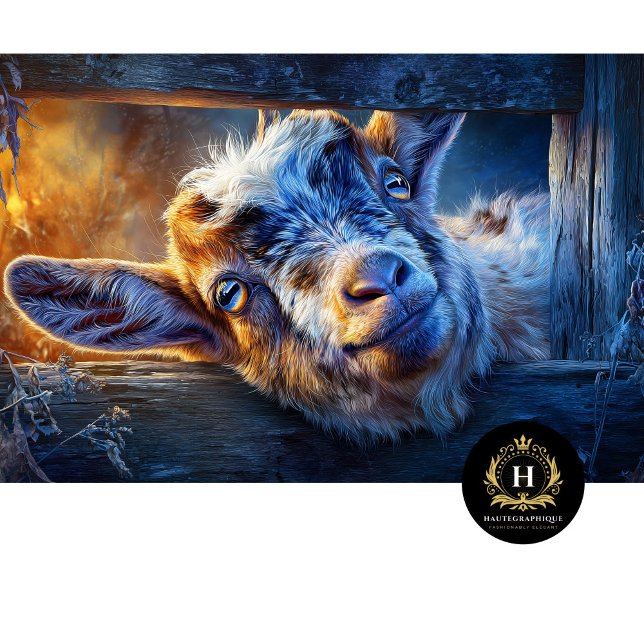 Peekaboo Barn Door Baby Goat Portrait Tissue Paper (Creator Uploaded)