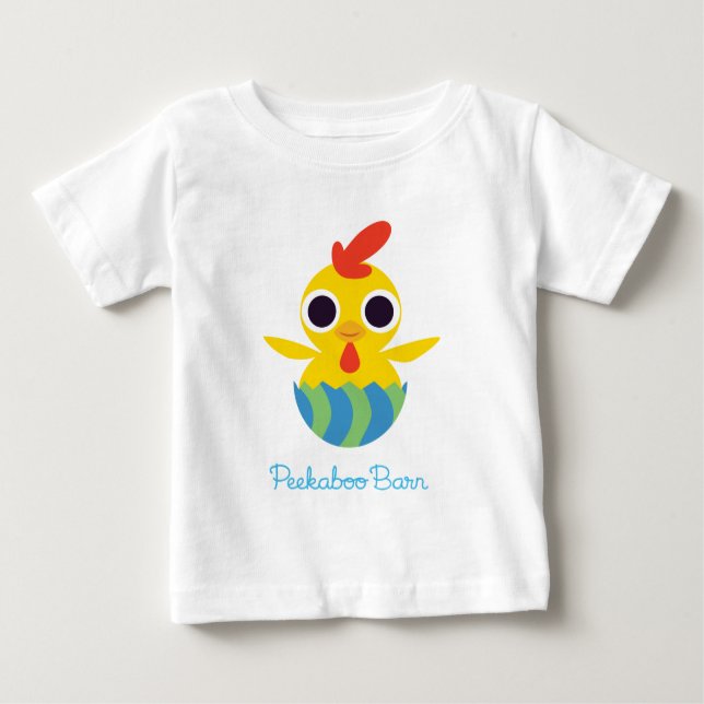 Peekaboo Barn Easter | Bandit the Chick 2 Baby T-Shirt (Front)