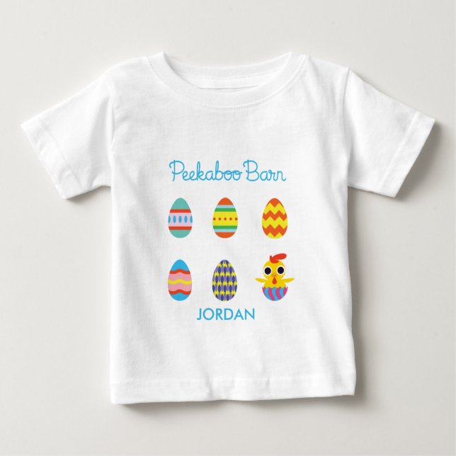Peekaboo Barn Easter | Easter Eggs 2 Baby T-Shirt (Front)