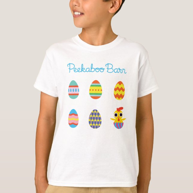Peekaboo Barn Easter | Easter Eggs 2 T-Shirt (Front)