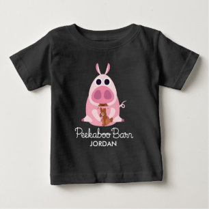 Peekaboo Barn Easter   Leary the Pig Baby T-Shirt