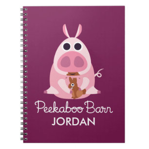 Peekaboo Barn Easter Leary the Pig Notebook