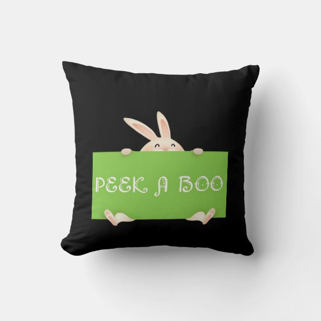 Peekaboo Bunny Cushion (Front)