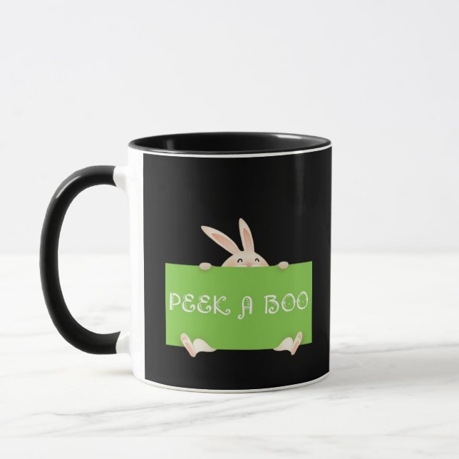 Peekaboo Bunny Mug (Left)