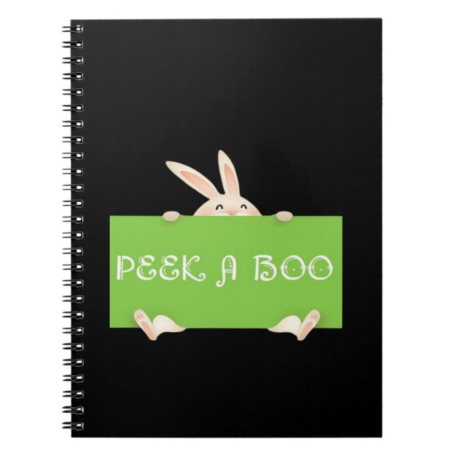 Peekaboo Bunny Notebook (Front)