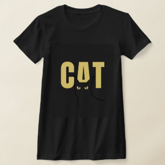 Peekaboo Cat - Whimsical Wordplay T-Shirt