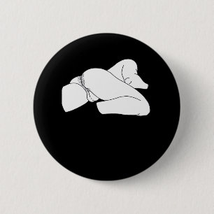 Peekaboo Classic Funny 6 Cm Round Badge