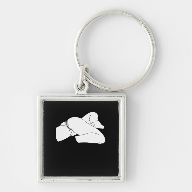 Peekaboo Classic Funny Key Ring (Front)
