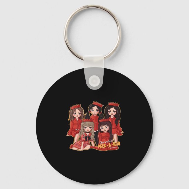 Peekaboo Cosy Autumn Key Ring (Front)