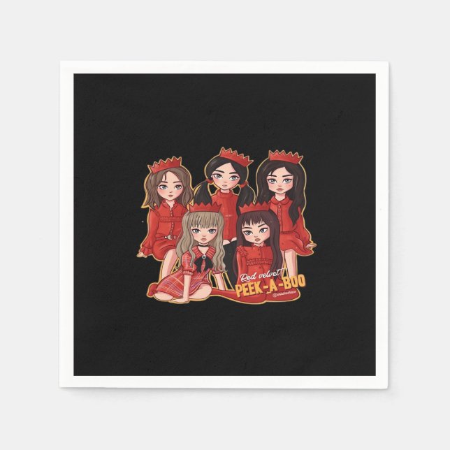 Peekaboo Cosy Autumn Napkin (Front)