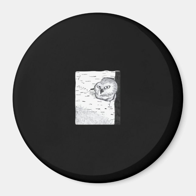 Peekaboo Cute Basic Magnet (Front)