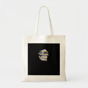 Peekaboo Death Skull Tote Bag