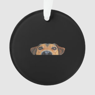 Peekaboo Dog Ornament