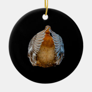 Peekaboo Duck Ceramic Ornament