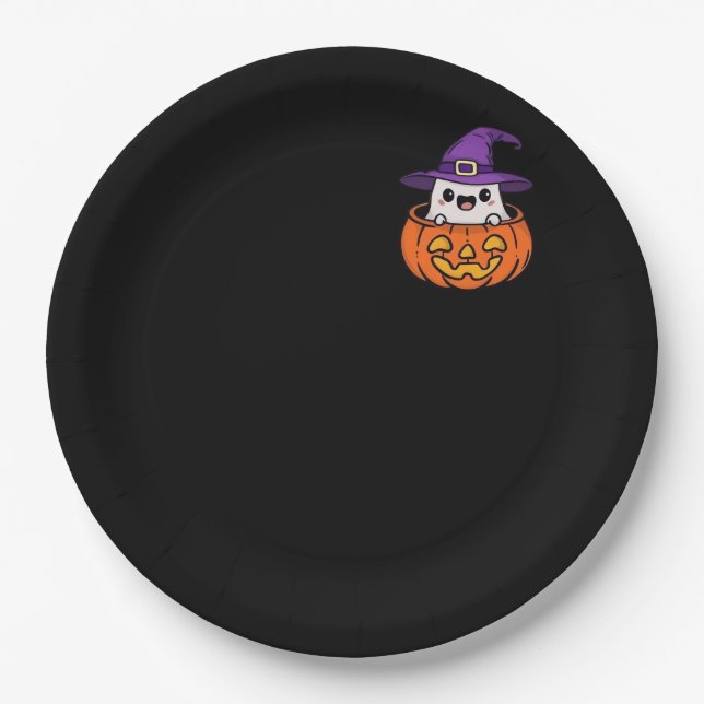 Peekaboo Essential Basic Design Paper Plate (Front)