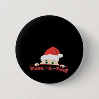 Peekaboo  Fitted 6 Cm Round Badge