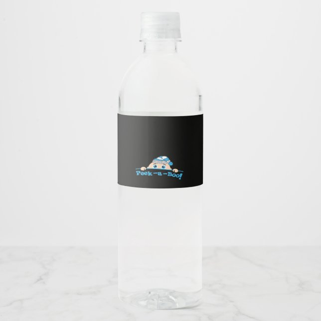 Peekaboo  Fitted Water Bottle Label (Front)