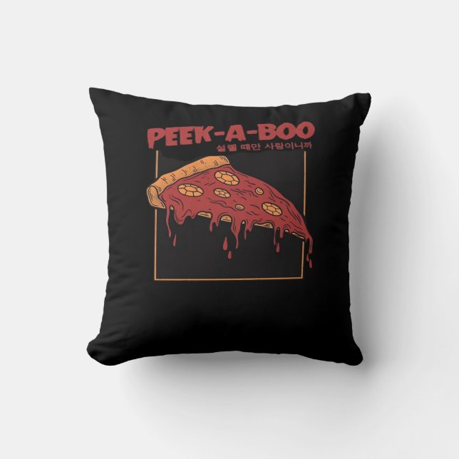 Peekaboo Funny Quote Cushion (Front)