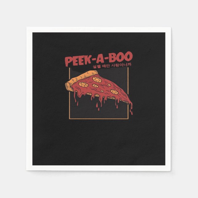 Peekaboo Funny Quote Napkin (Front)