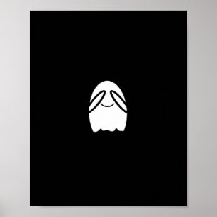 Peekaboo Funny Slogan Poster