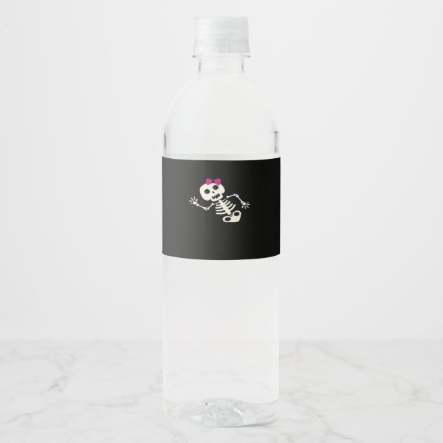 Peekaboo Funny Sloth Water Bottle Label (Front)