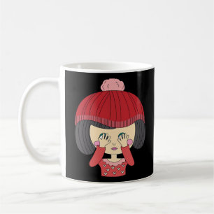 Peekaboo Girl Sloth Design Coffee Mug