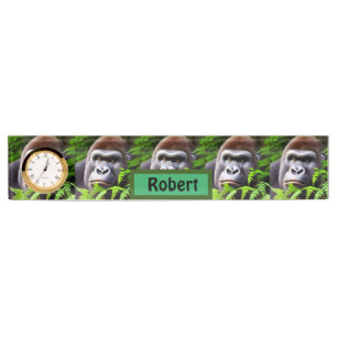 Peekaboo Gorilla, Customise Nameplate Clock