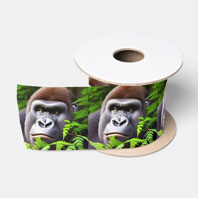 Peekaboo Gorilla, Satin Ribbon (Spool)