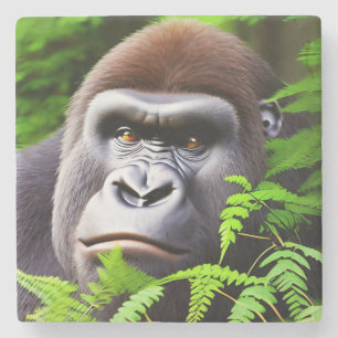 Peekaboo Gorilla, Stone Coaster
