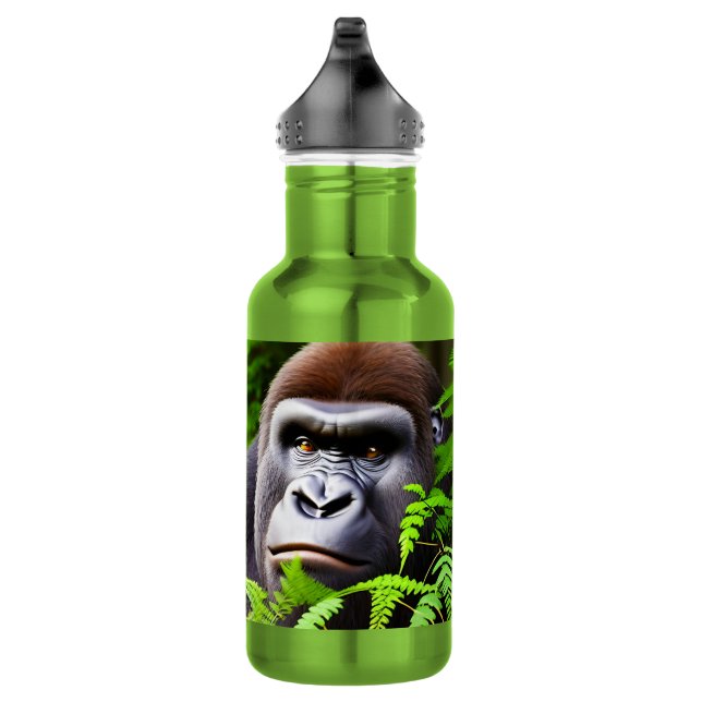 Peekaboo Gorilla, Water Bottle (Right)