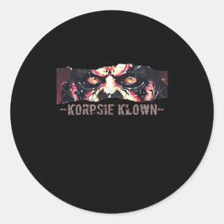 Peekaboo Graphic Autumn Vibes Classic Round Sticker