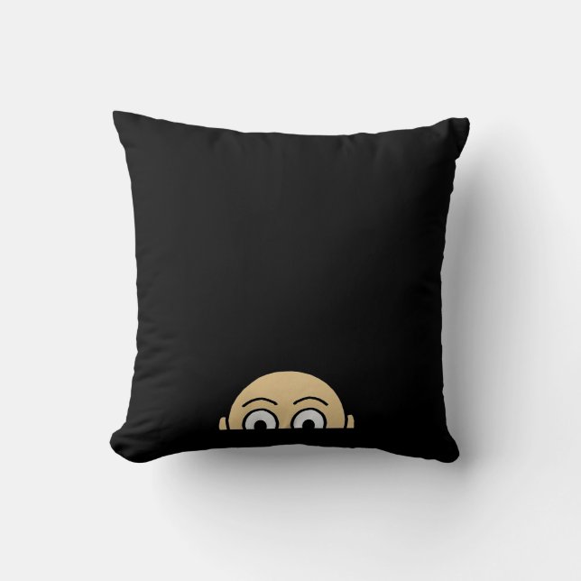 Peekaboo Graphic Basic Quote Cushion (Front)