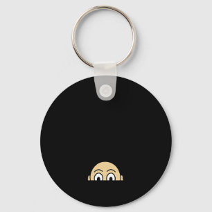 Peekaboo Graphic Basic Quote Key Ring