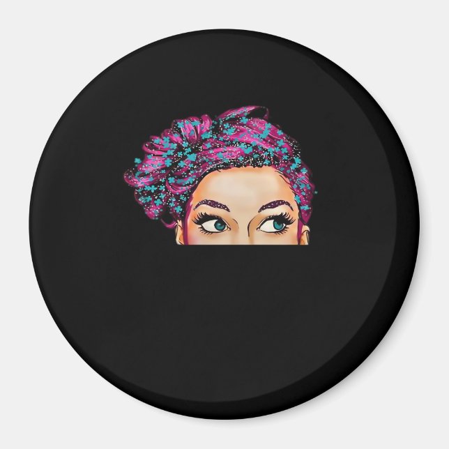 Peekaboo Halloween Design Magnet (Front)