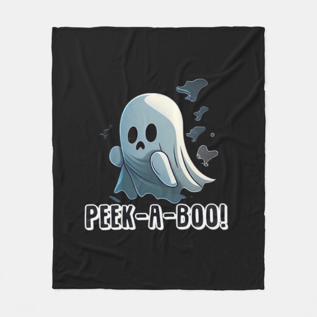 Peekaboo Halloween Edition Fleece Blanket (Front)