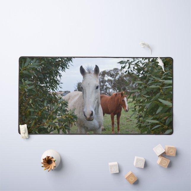 Peekaboo Horses, Desk Mat (Kids Table)